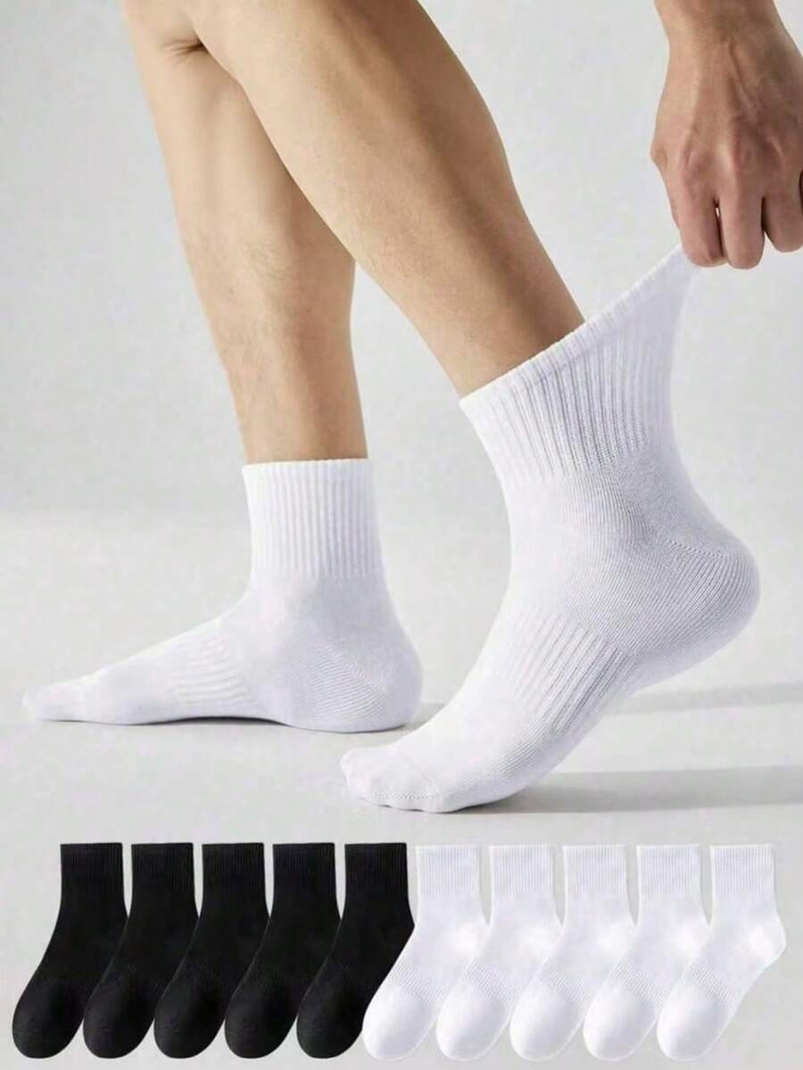 Ankle Sock Low Cut - ถุงเท้ากีฬาแบบตาข่ายบางพิเศษสำหรับผู้ชาย 10 คู่ ระบายอากาศได้ดี แห้งเร็ว เหมาะสำหรับวิ่งและออกกำลังกาย