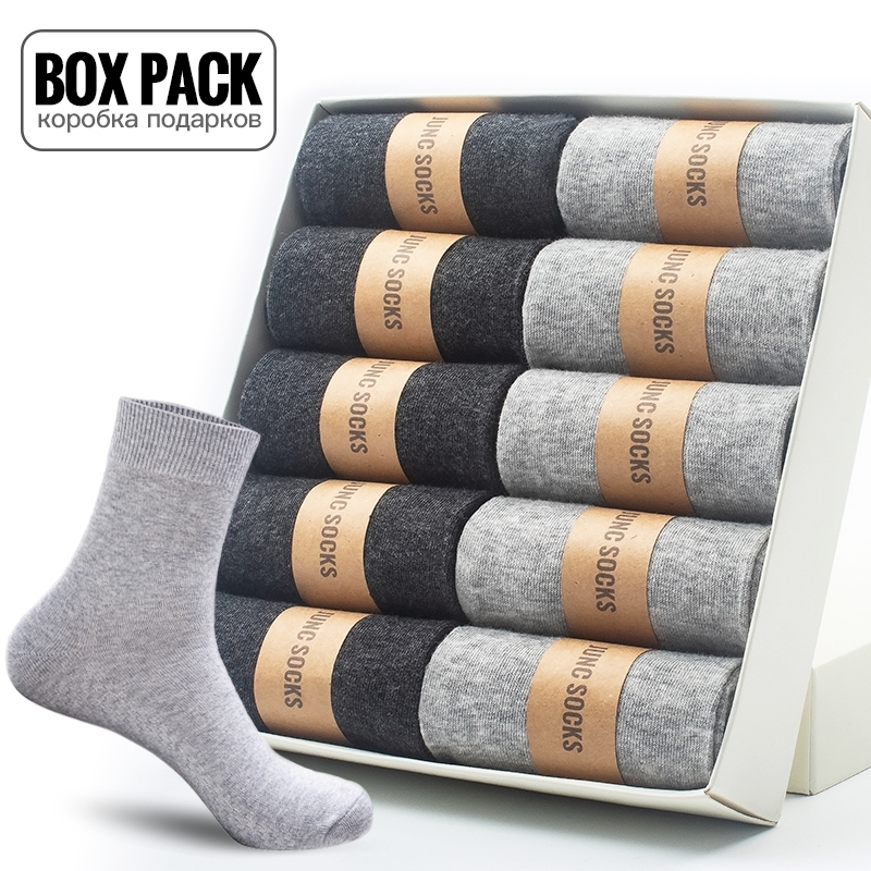 กล่องแพ็คถุงเท้าผ้าฝ้ายผู้ชาย  - Cotton Crew Sock Pack บทวิจารณ์และราคา