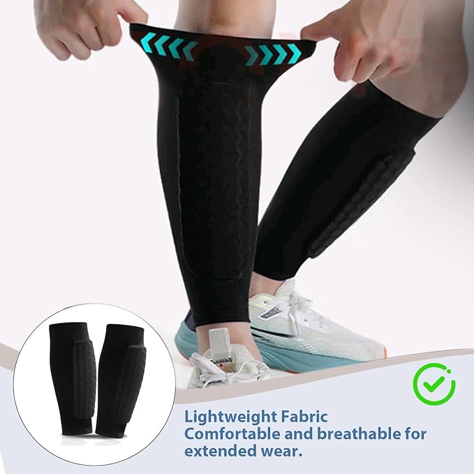 สนับแข้งฟุตบอล 1 คู่ พร้อมปลอก - Compression Sleeve Calf บทวิจารณ์และราคา