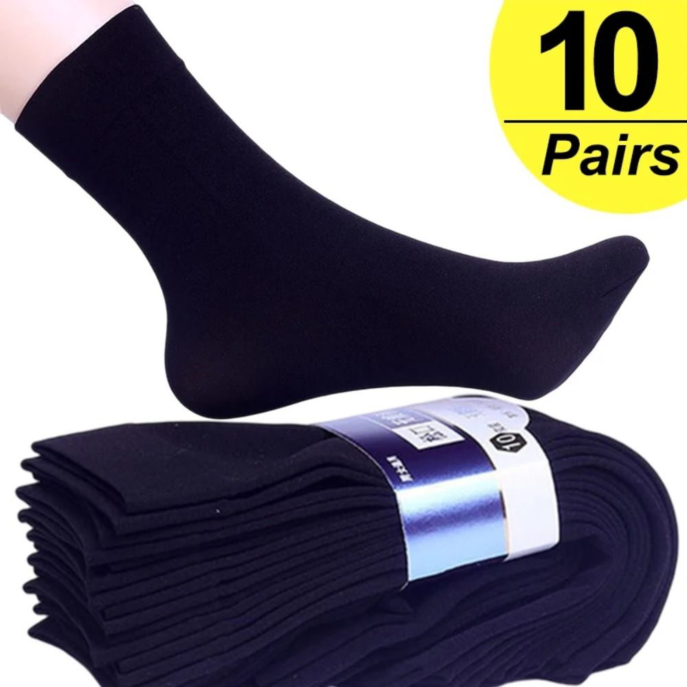 10 คู่ ถุงเท้าผู้ชายแบบใหม่ ระ - Silk Sock Bamboo บทวิจารณ์และราคา