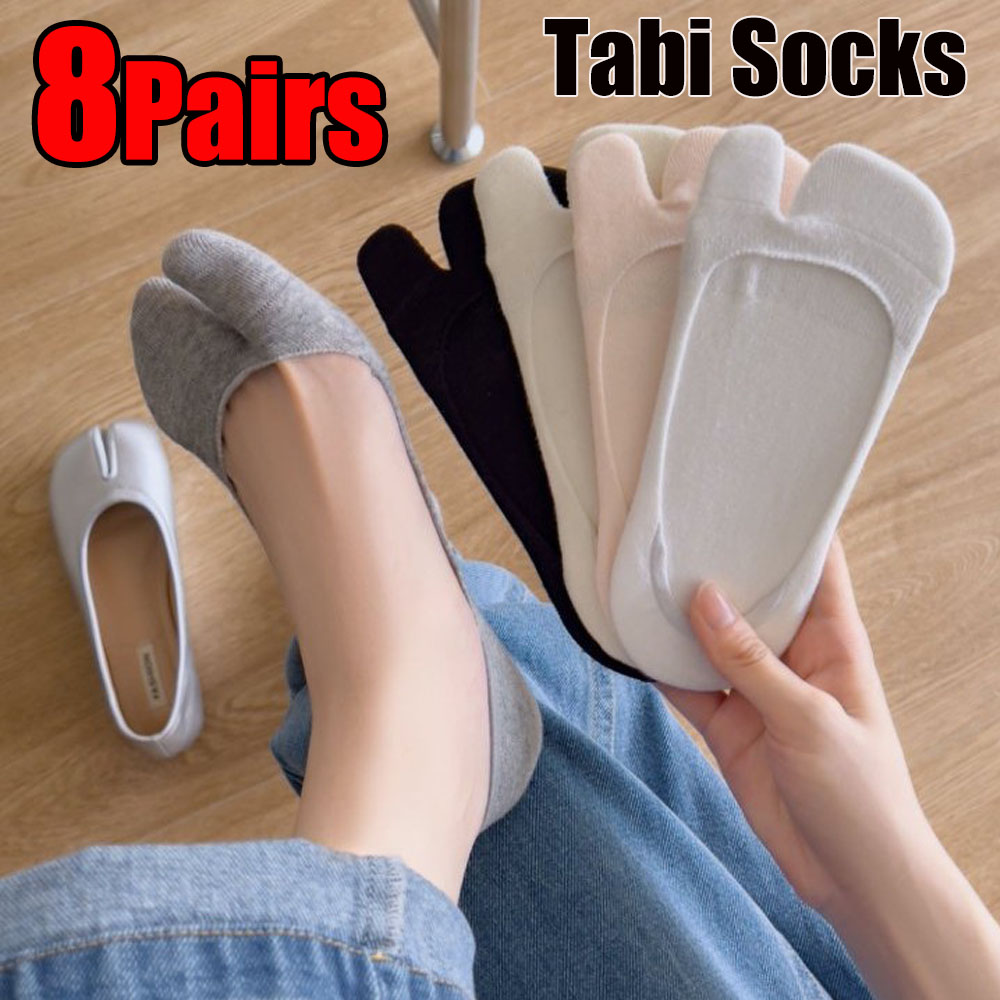 ถุงเท้าผู้หญิงแบบ Tabi ผ้าฝ้าย - No Show Sock Women บทวิจารณ์และราคา